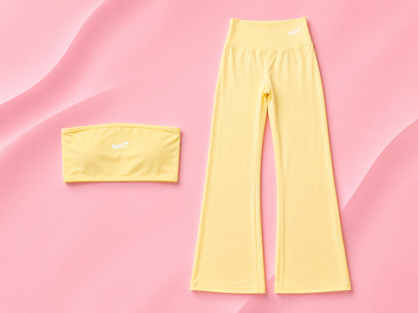 Women yellow tube set