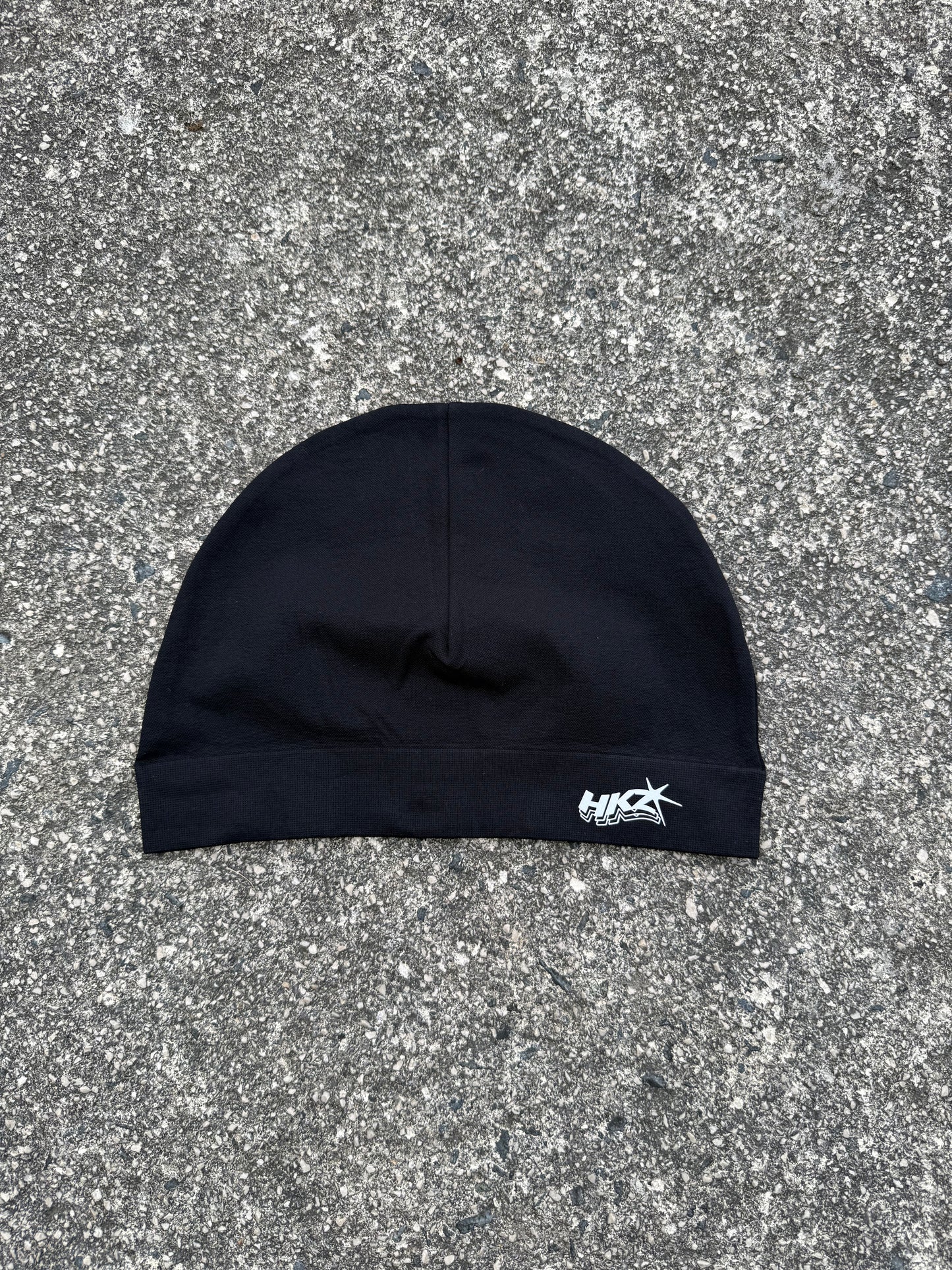 HKZ BLACK REFLECTIVE SKULL CAP