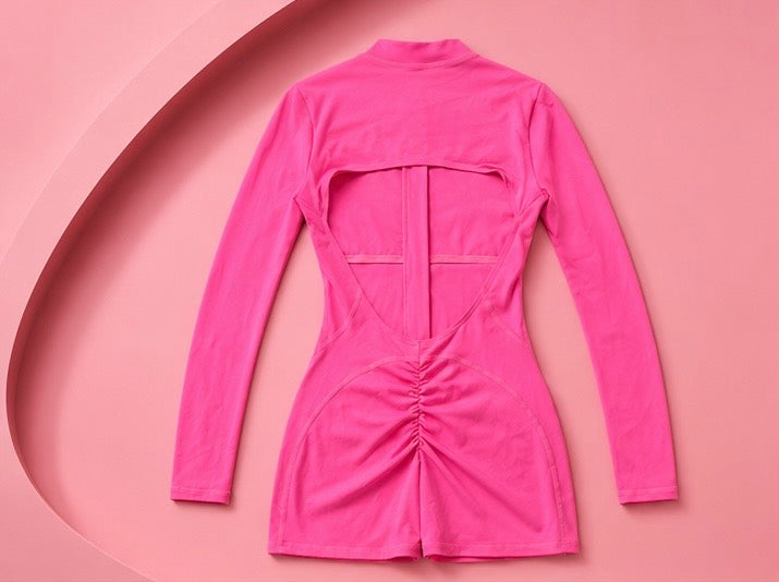 Women jumpsuit pink