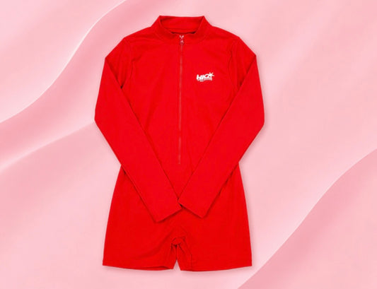 Women red jumpsuit
