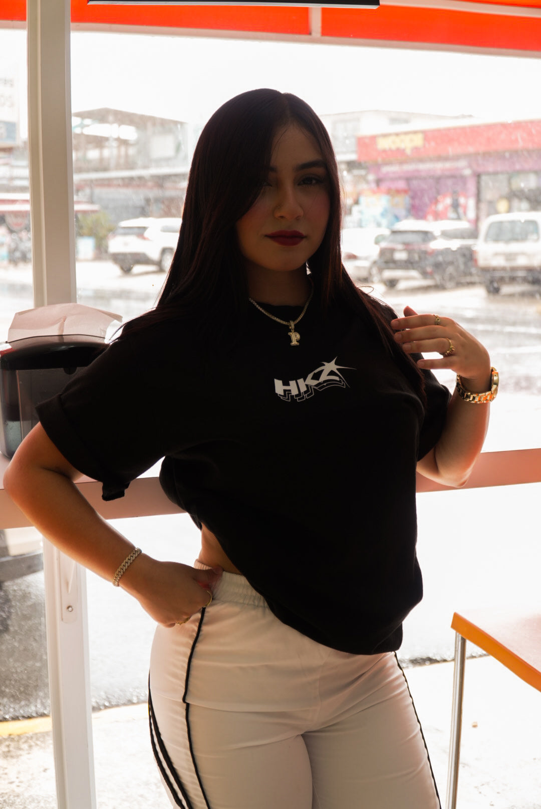 HKZ STAR BLACK TEE